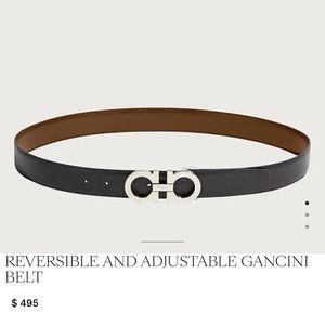 Reversible and adjustable Ferragamo belt